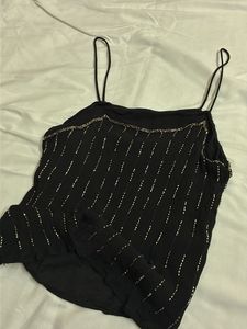 Sparkly Black Camisole Top