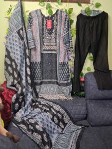 Printed Kurta Set with Dupatta L and xxl