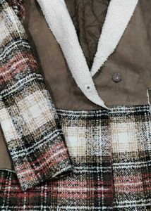Stylish Plaid Lined Jacket
