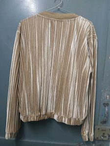 Plush Velvet Bomber Jacket