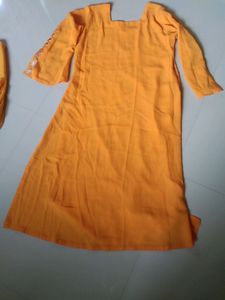 Yellow Embroidered Salwar Kameez
