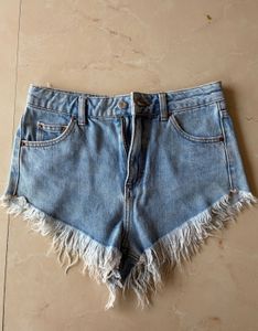 Blue Denim Shorts