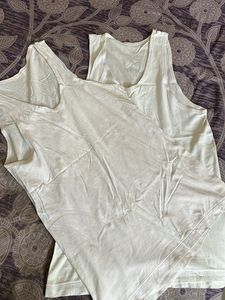Pack of 2 White Vest men