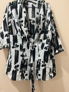 Stylish Black & White Top