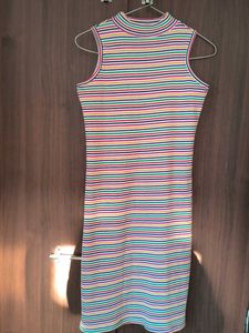 Striped Sleeveless Bodycon Dress