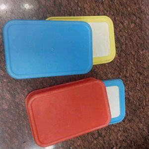 Set of 3 Colorful Lunch Boxes