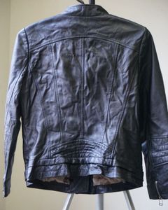 Sheepskin Leather Jacket - Thrifted