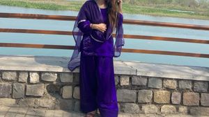 Elegant Purple Kurta Set with Dupatta