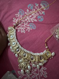 Combo of Unused Kundan Necklace Set with g