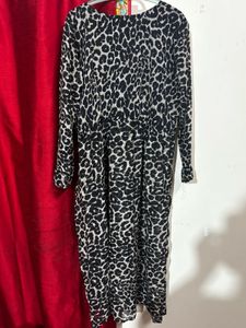 Chic Leopard Print kurta