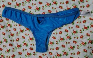 Sexy Soft Blue Thong Panties
