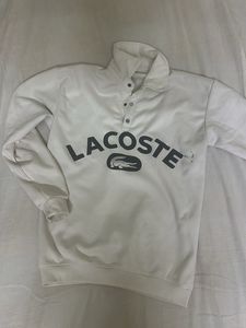 Lacoste White Pullover Sweatshirt