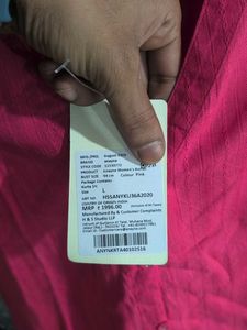 Anayna Women Pink Kurta L size