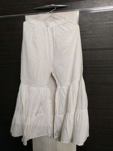 White Sharara Set