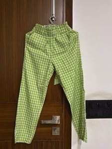 Green Checkered co-ord set