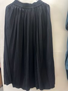 Pleated Black Skirt