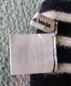 Made in Korean Navy &amp; White Striped Sweater