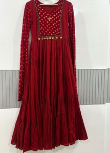 Designer Stunning Red Ethnic Gown