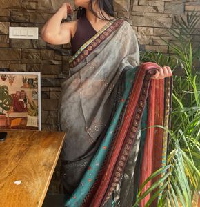pure georgette saree