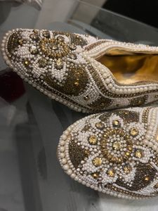 Embroidered Slingback Heels