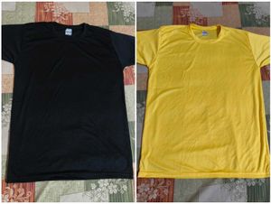 Men's Basic T-Shirts (Black & Yellow)