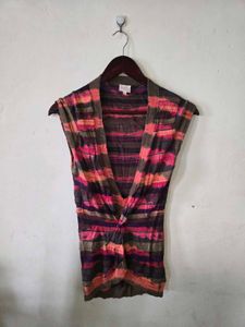 Boho Striped Cap Sleeve Top