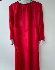 Red Georgette Kurti