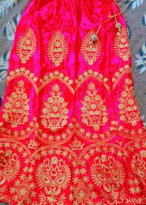 Red Embroidered Lehenga Choli for 10 years girl