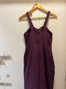Elegant Plum Maxi Dress
