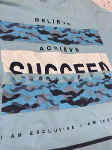 Light Blue Graphic T-Shirt