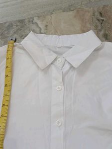 Classic White Button-Up Shirt