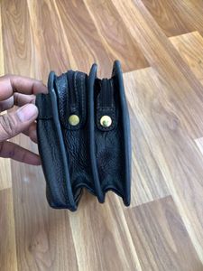 Samsonite Black Leather Clutch Bag