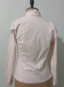 Chic Striped Twist Front Blouse