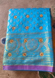 Women Embroidered Fancy Saree