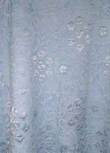 Light Blue Lace Puff Sleeve Top