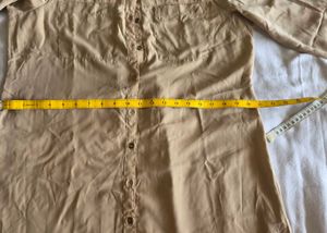 Women's Beige Shirt Dress