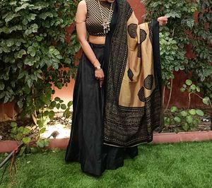 Designer Black lahenga