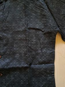 Kingmaker Black Patterned Shirt for Men