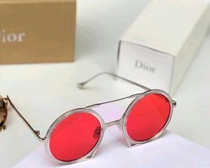 Dior Round Red Lens Sunglasses PREMIUM QUALITY