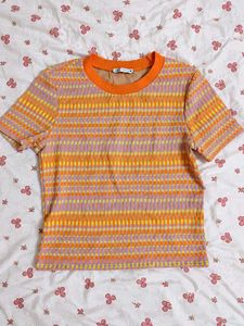 Zara Retro Striped T-Shirt