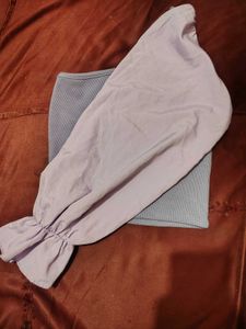 One Shoulder Puff Sleeve Top