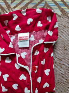 Baby Hug Night Suit For Girl Child