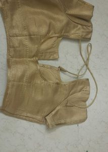 Readymade Ethnic Golden blouse for sarees