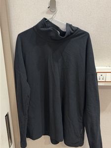 Black Mock Neck Long Sleeve Top