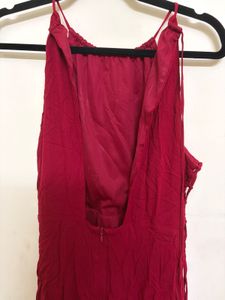 Chic Red Sleeveless Dress