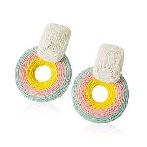 Colorful Circle Drop Earrings🌸