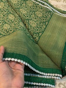 printed saree soft material