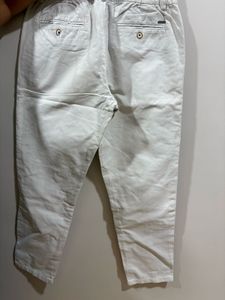 Stylish White Cropped Pants