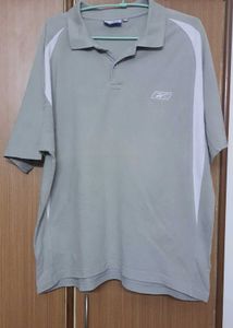 Grey Reebok men's polo shirt