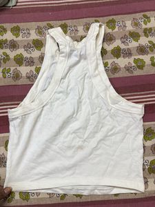 White Racerback Tank Top